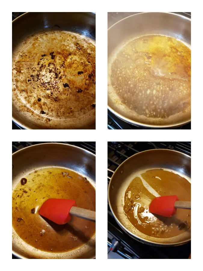 Deglazing skillet steps