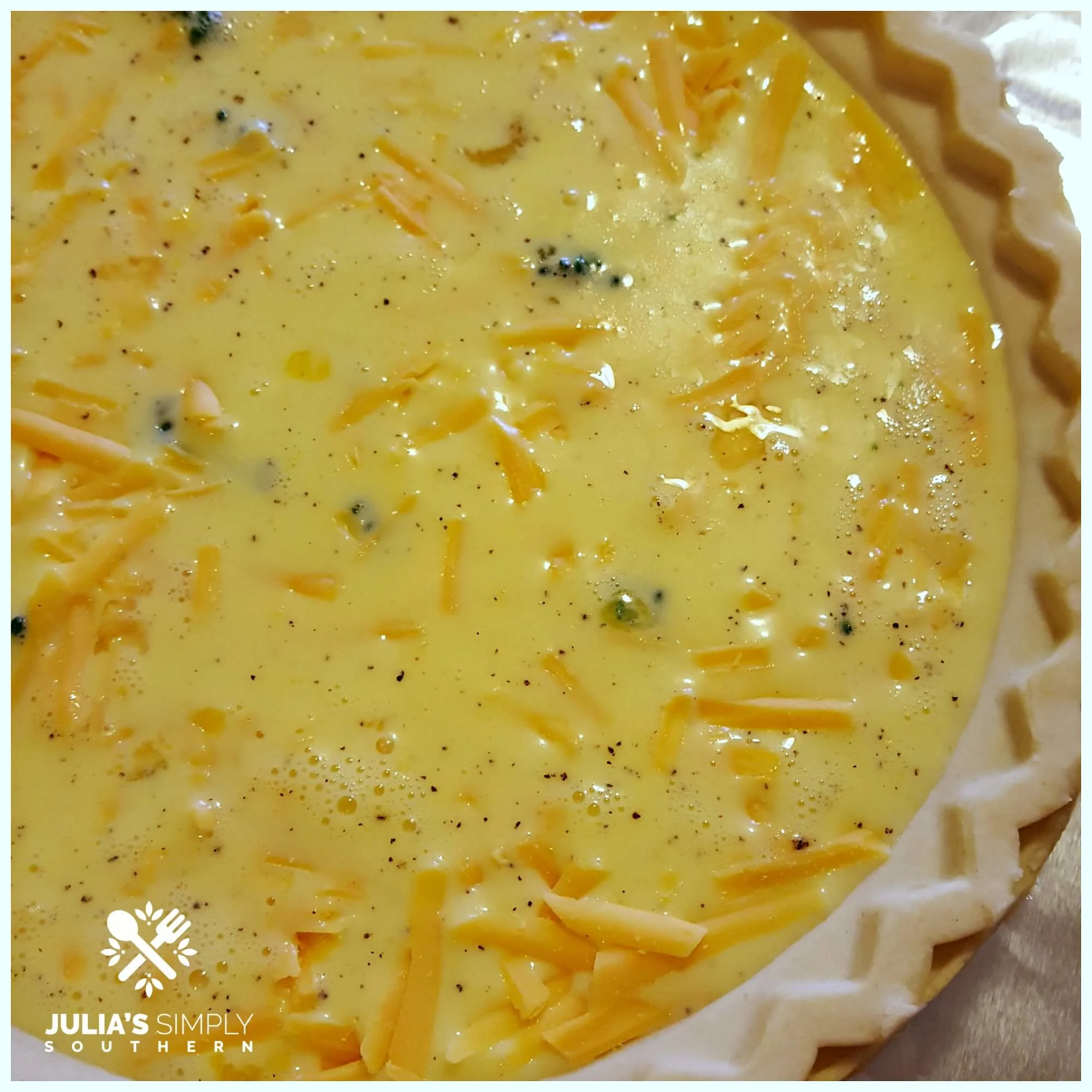 How to make a healthy broccoli and cheddar cheese quiche