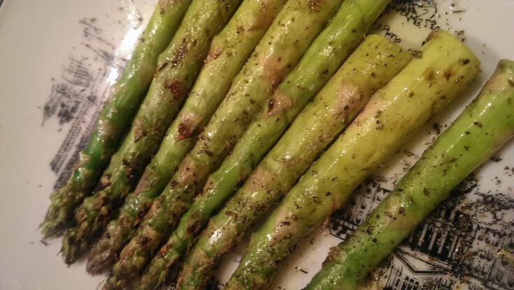 Perfectly grilled asparagus