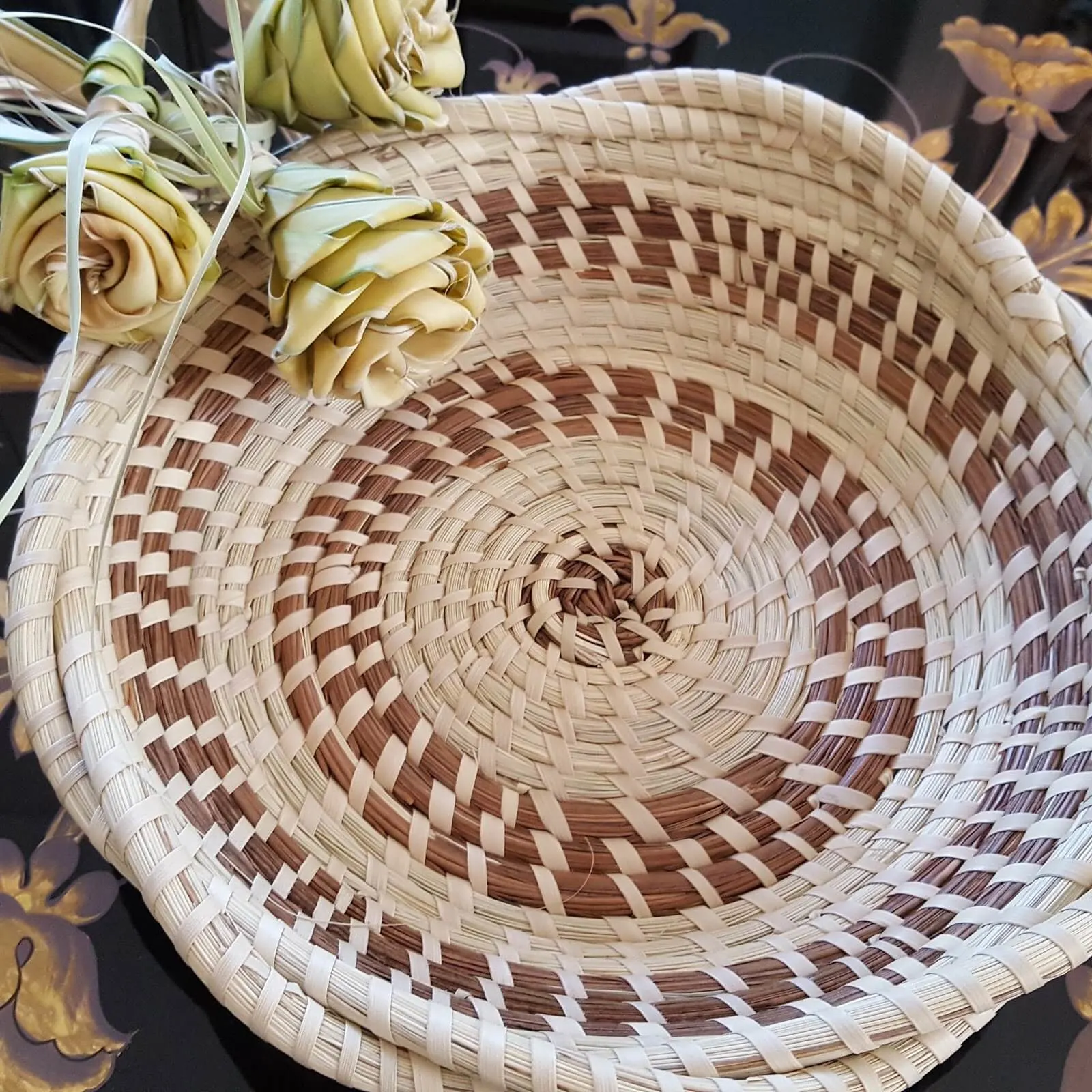 Beautiful sweet grass basket - handmade