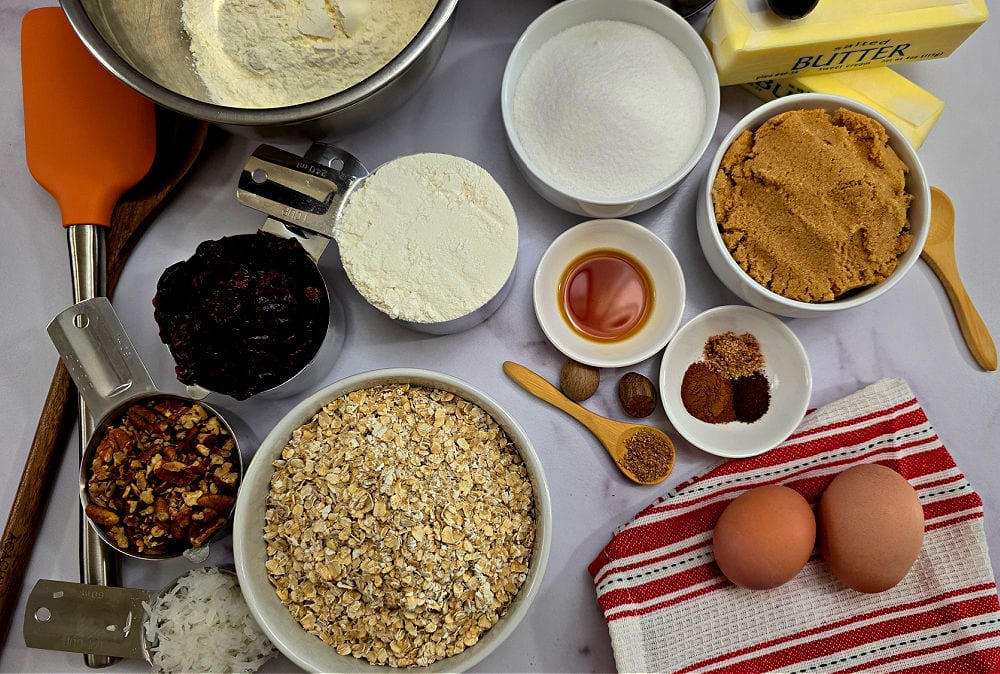 oatmeal cranberry pecan cookie ingredients