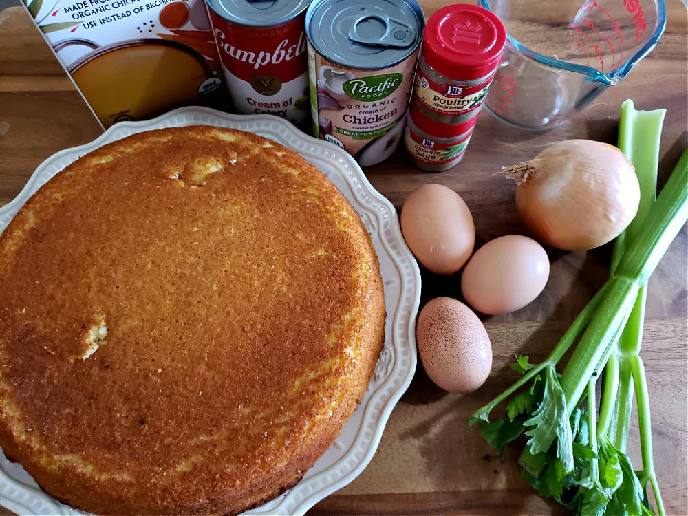 Slow Cooker Cornbread Dressing - Plain Chicken