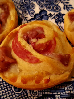 appetizer pinwheels with Italian meat and cheese