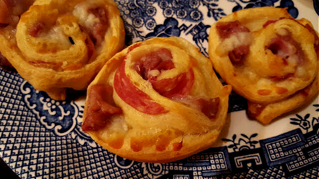 appetizer pinwheels with Italian meat and cheese