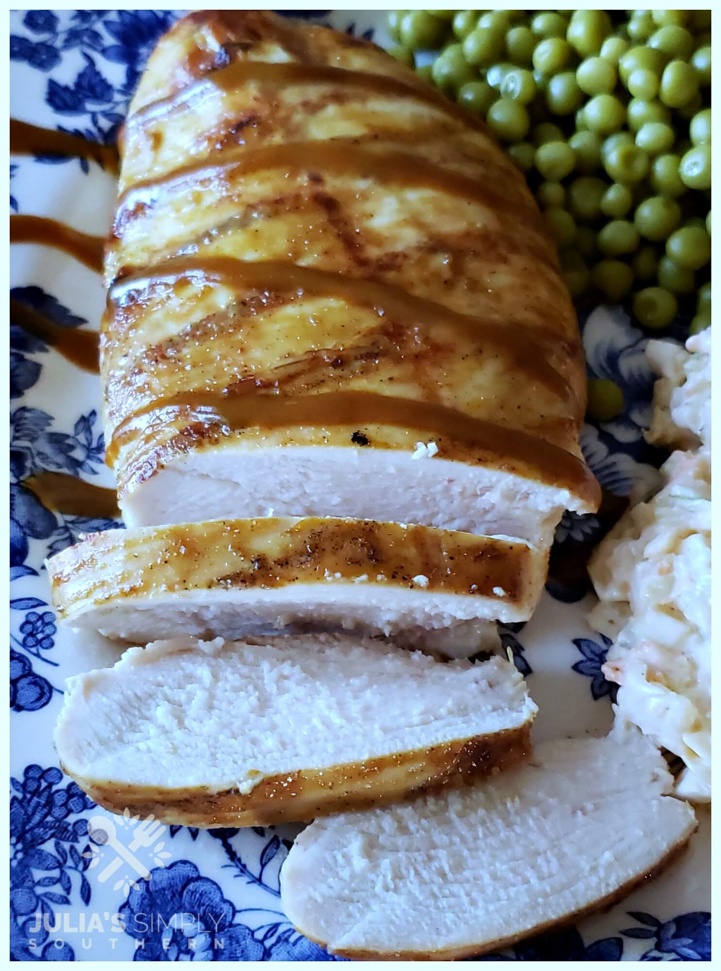 Marinated Chicken Breast cooked on a gas grill