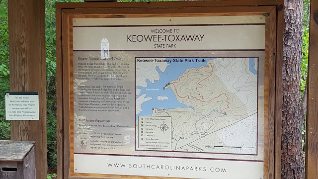 SC hiking trail map