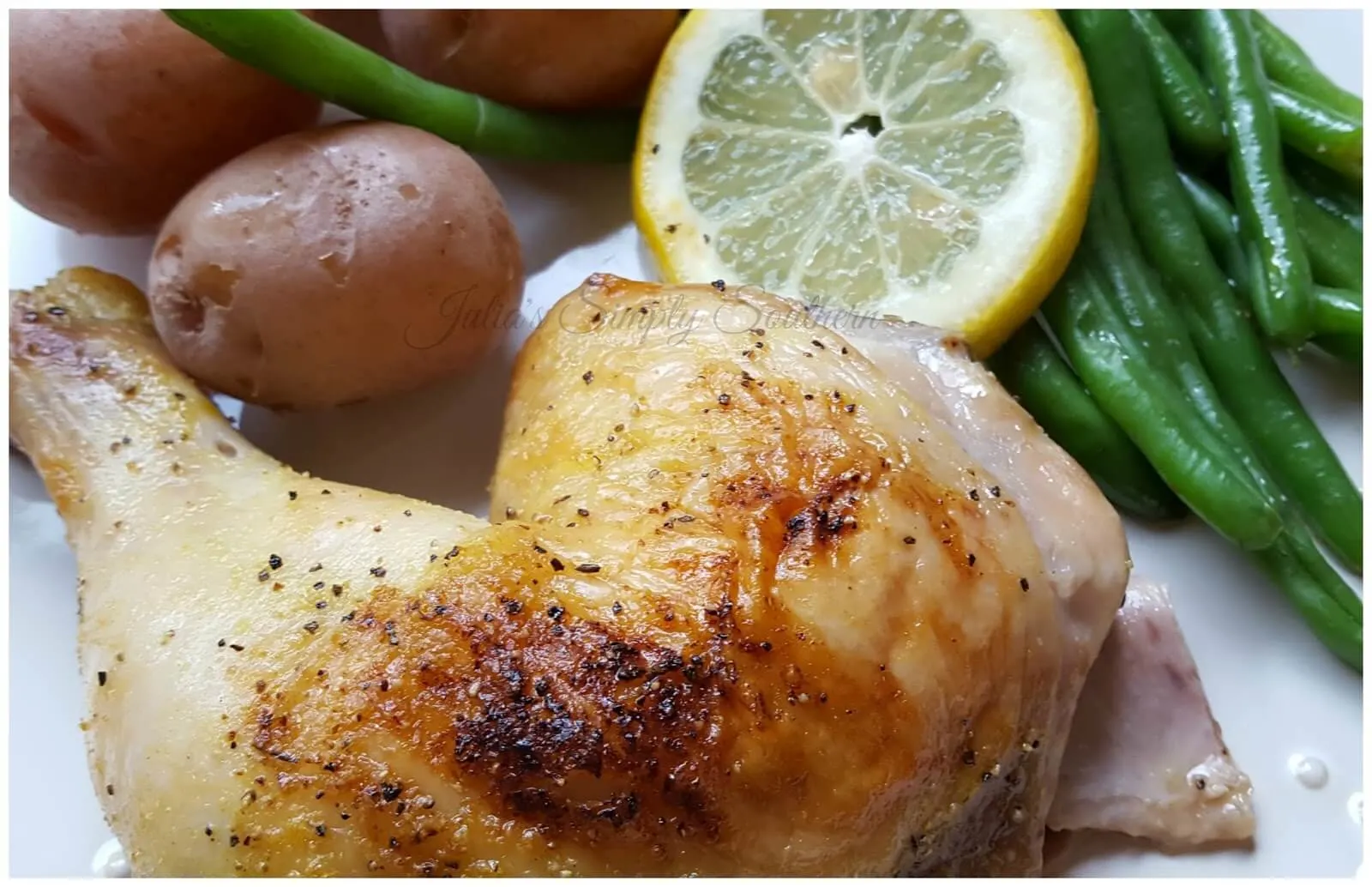 Roasted Lemon Pepper Chicken with vegetables