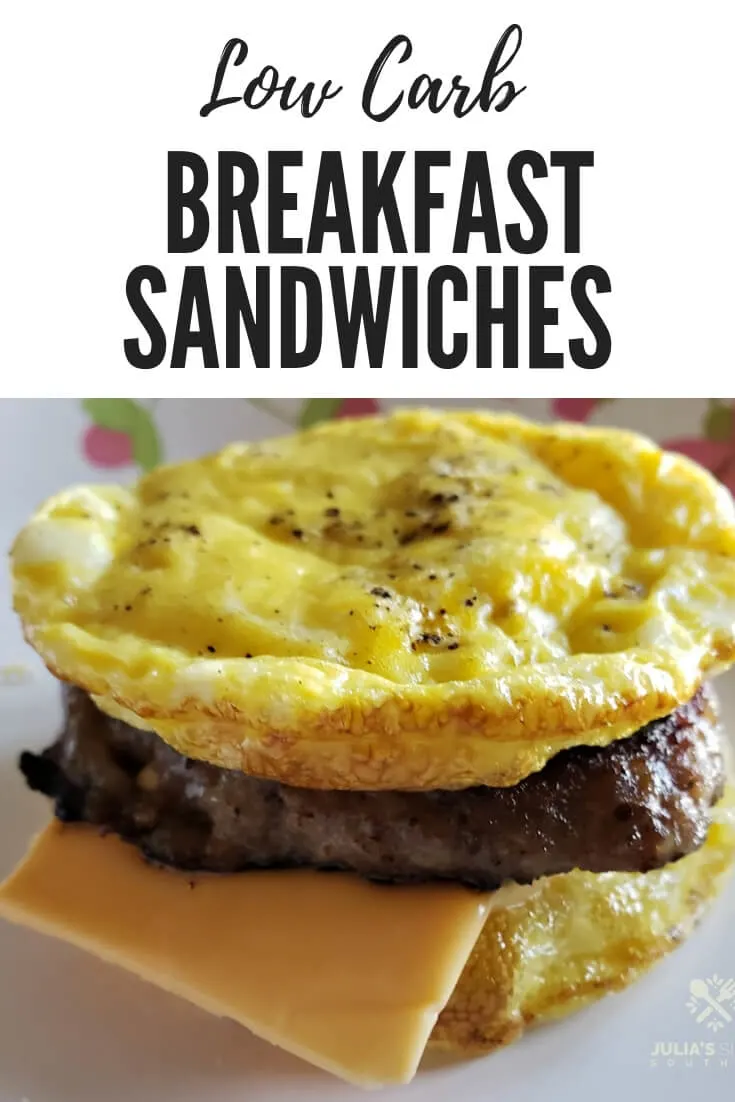 Keto Sausage and Egg Breakfast Sandwich