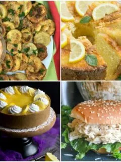 Meal Plan Monday 124 | Fried Squash, Slow Cooker Caesar Chicken Sandwiches, No Bake Dessert, Pound Cake