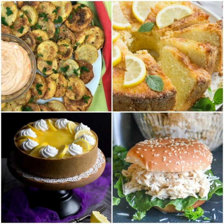 Meal Plan Monday 124 | Fried Squash, Slow Cooker Caesar Chicken Sandwiches, No Bake Dessert, Pound Cake