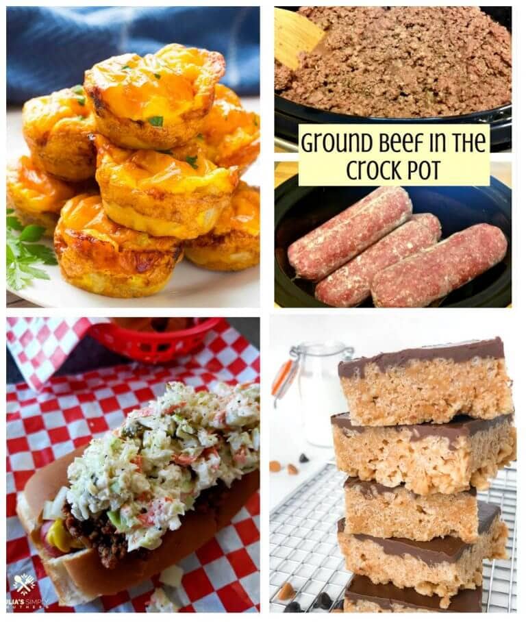 Meal Plan Monday 214 Crock Pot Ground Beef - Feature Collage