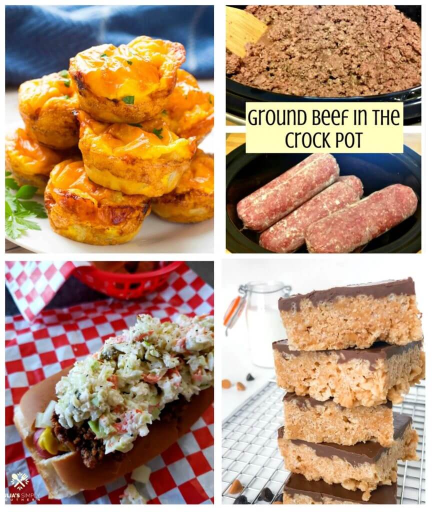 Meal Plan Monday 214 Crock Pot Ground Beef - Feature Collage