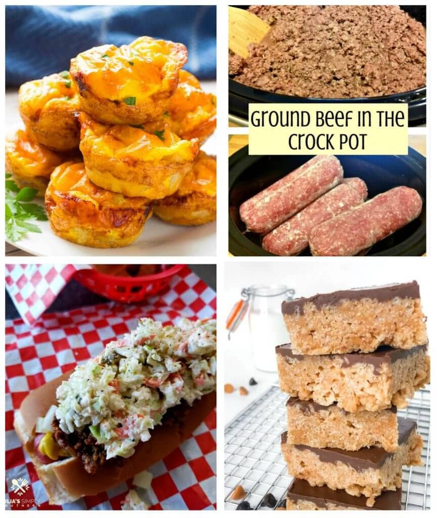 Meal Plan Monday 214 Crock Pot Ground Beef - Feature Collage