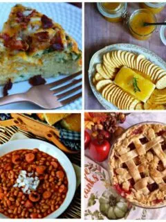 Meal Plan Monday #135 - Easy Breakfast Casserole, Classic Jezebel Sauce, Beans and Weenies and Cranberry Apple Pie