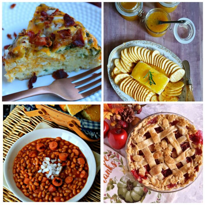 Meal Plan Monday #135 - Easy Breakfast Casserole, Classic Jezebel Sauce, Beans and Weenies and Cranberry Apple Pie