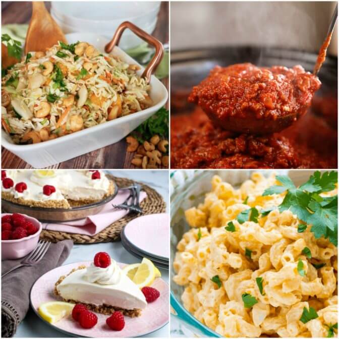 Meal Plan Monday 218 Collage of Featured Recipes