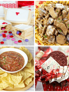 Meal Plan Monday #150 - Secret Inside Love Letter Cookies, Beef Stroganoff, Restaurant Style Salsa, Red Velvet Cupcakes and more delicious meal planning recipes