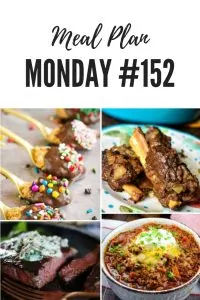 Free Meal Plan Recipes at Meal Plan Monday #152 truffle spoons, Keto low carb chili, herb steak butter, braised short ribs and over 100 more delicious recipes #mealplanmonday #freemealplanning #familymeals