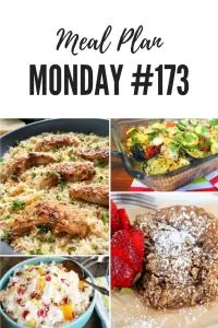 FREE meal planning recipes shared by food bloggers at Meal Plan Monday #173, such as chicken scampi, garden casserole, ambrosia, coffee cake and over 100 more delicious family inspired meals #MealPlanMonday #freemealplanning #healthyrecipes #familydinner