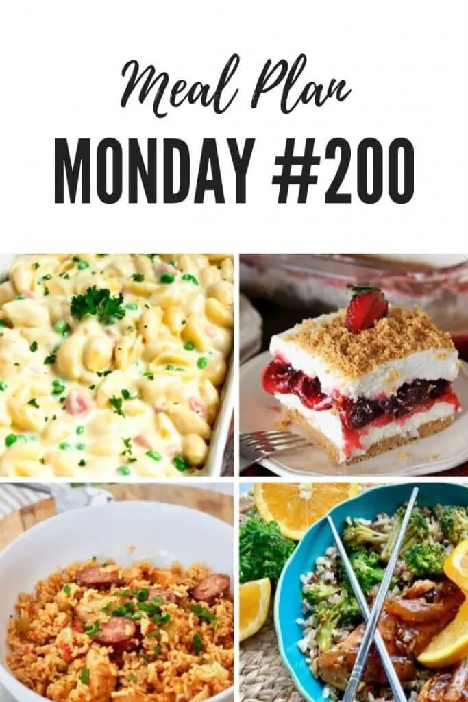 PInterest Meal Plan Monday 200