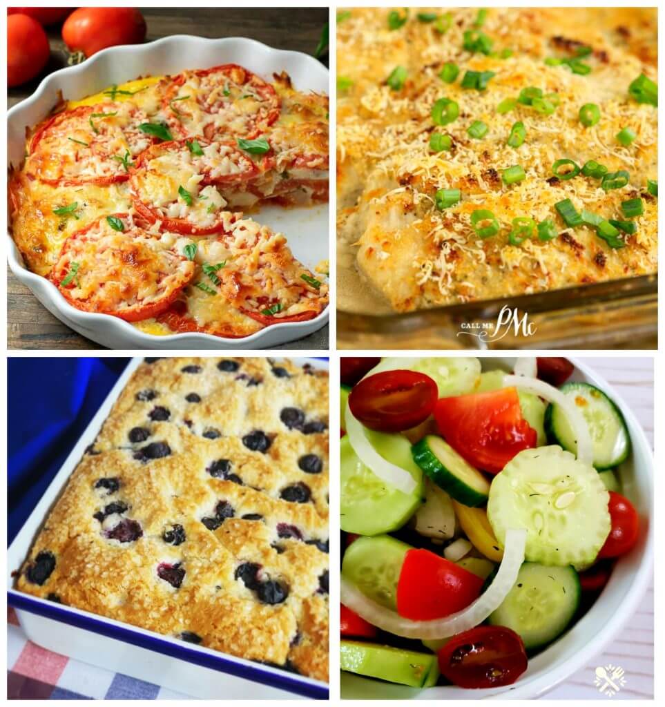 Collage of featured photos in Meal Plan Monday edition 224