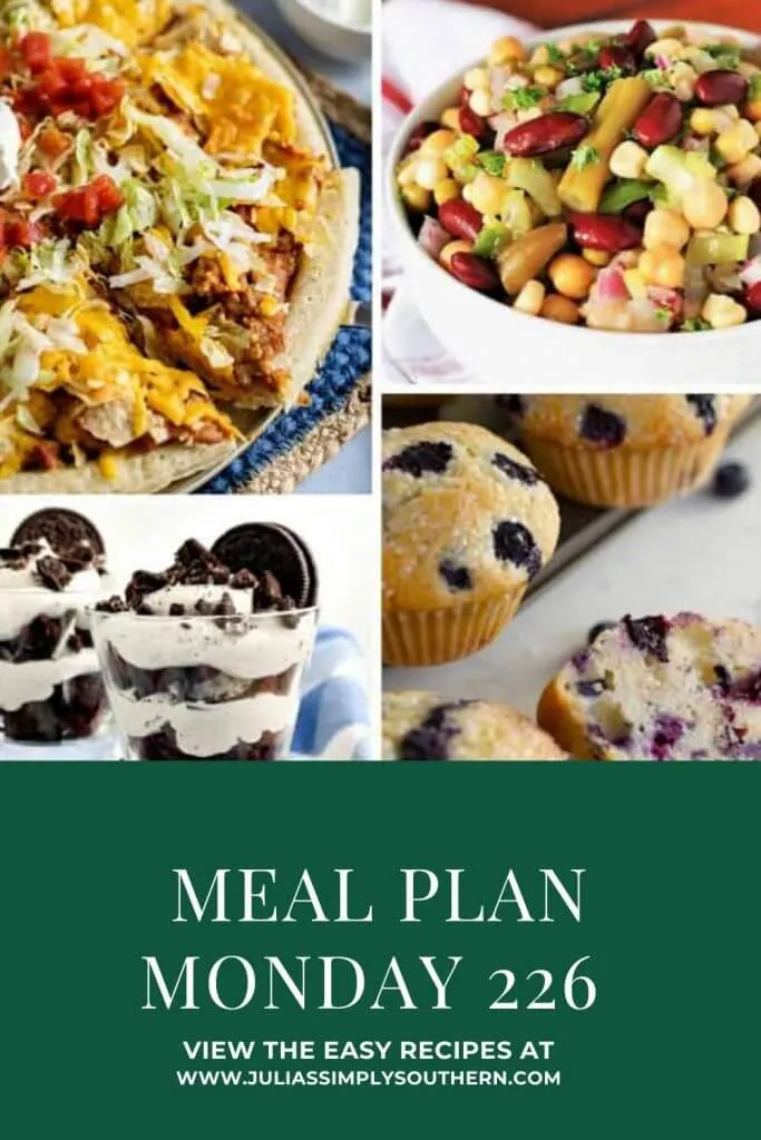 Pinterest Cover Meal Plan Monday 226