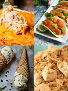 Photo collage showing the featured recipes of Meal Plan Monday 230