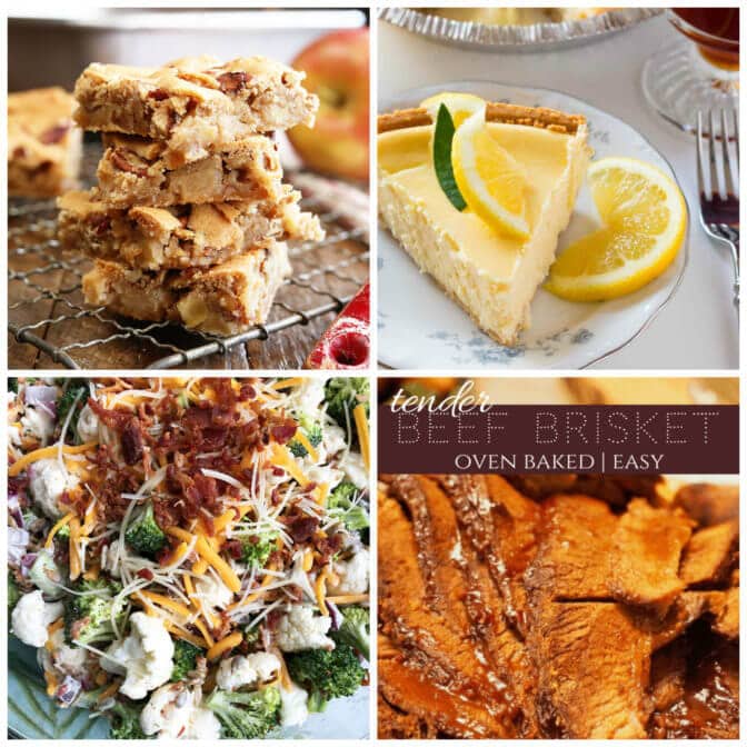 Collage of the featured recipes at Meal Plan Monday 233