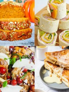 Collage of featured recipes in the Meal Plan Monday 235 post