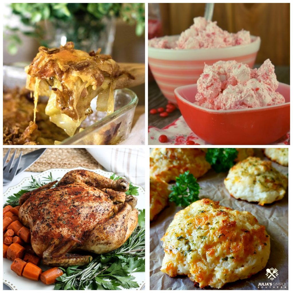 Collage of featured recipes at Meal Plan Monday 249