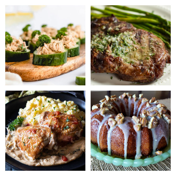 Meal Plan Monday 264 - collage of featured recipes