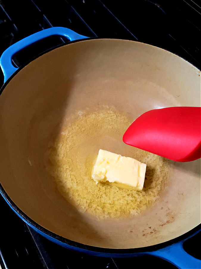 Melting butter in a sauce pan
