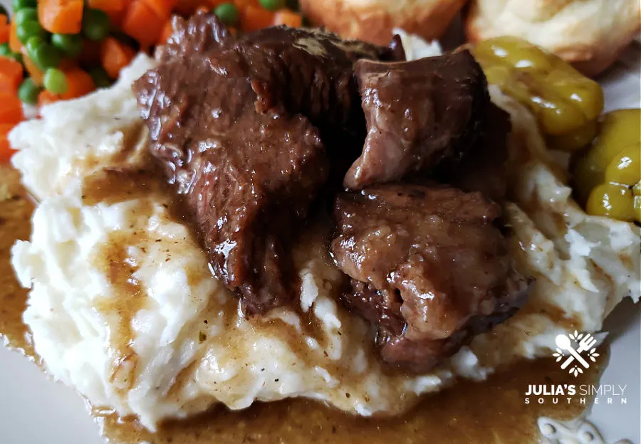 Tender beef Pot Roast with gravy