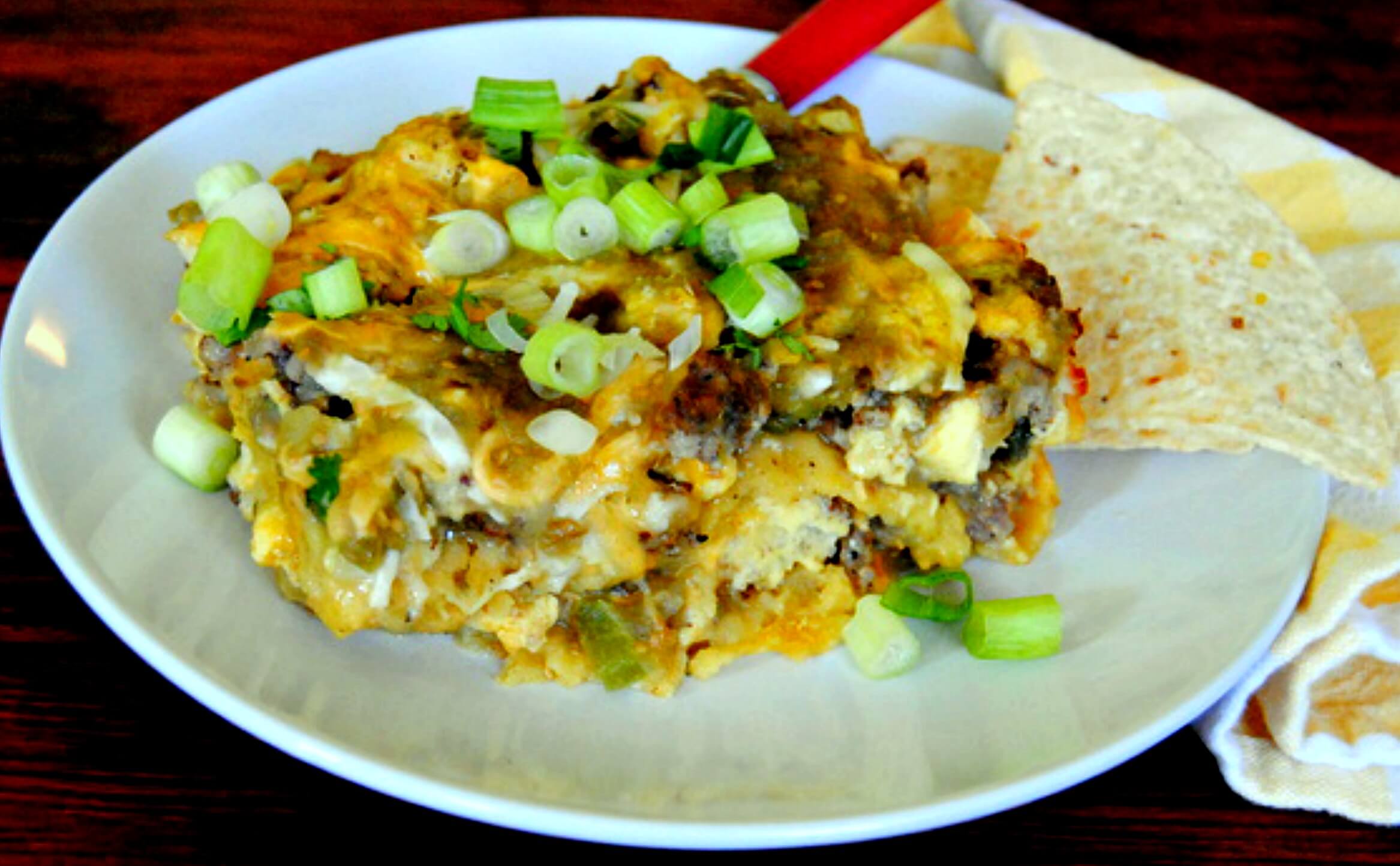 Salsa Verde Breakfast Casserole recipe - Miz Helen's Country Cottage 