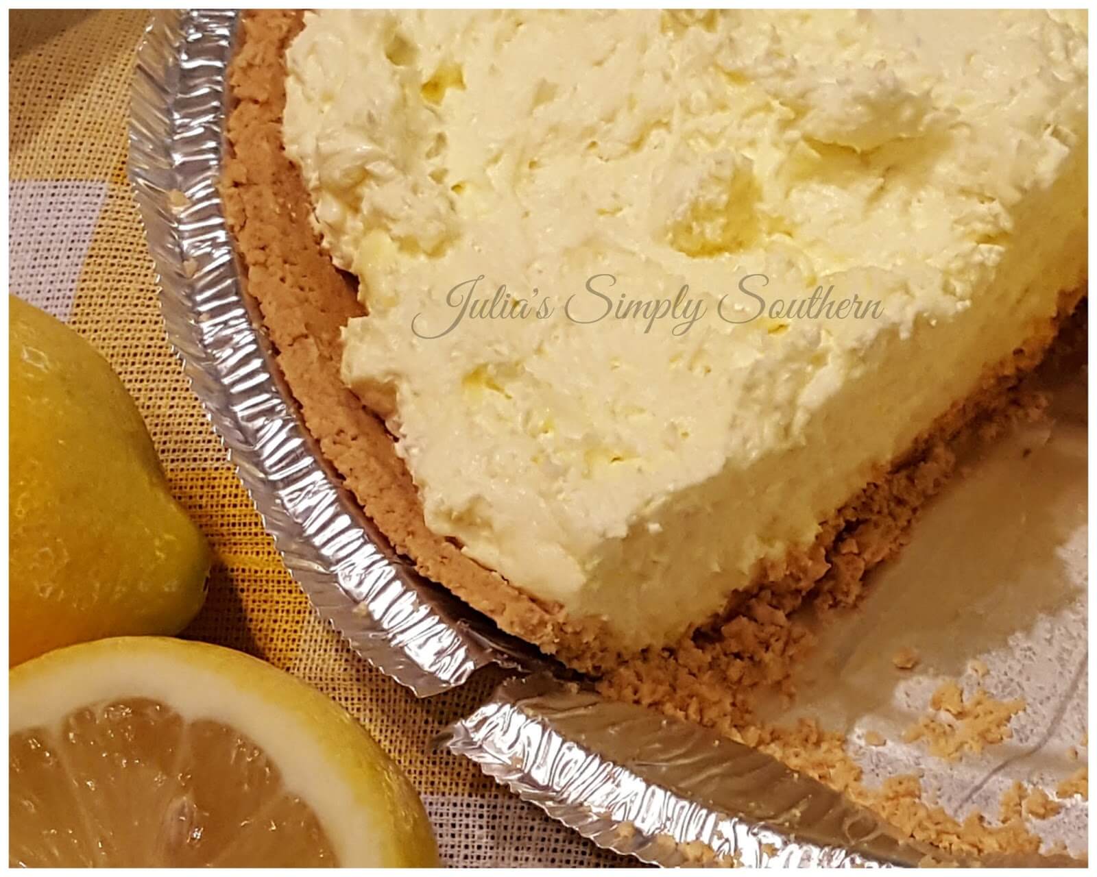 No Bake Lemon Pie Recipe Julias Simply Southern   No Bake Lemon Pie Dessert Easy Recipe Pie Pan Delicious Julias Simply Southern 2017 