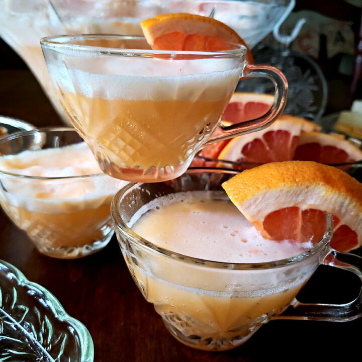 3-Ingredient Halloween Punch with Orange Sherbet