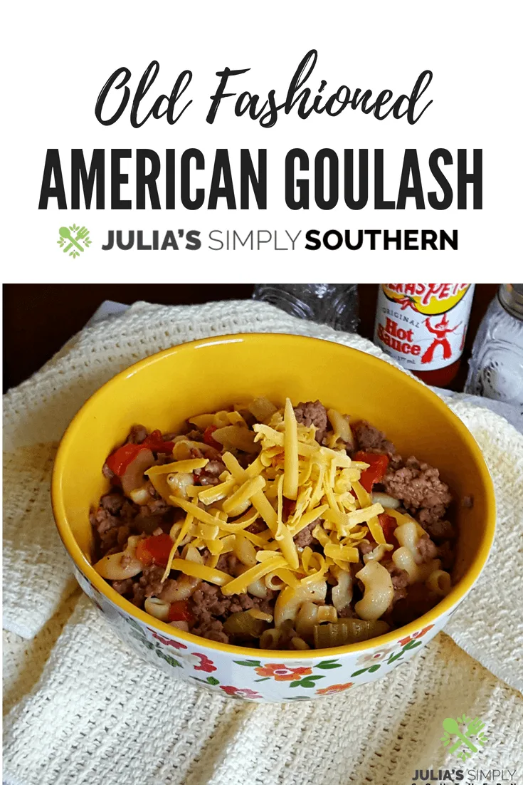 American Goulash Recipe #onepot #beef #pasta #tomatoes #easyrecipe #classic