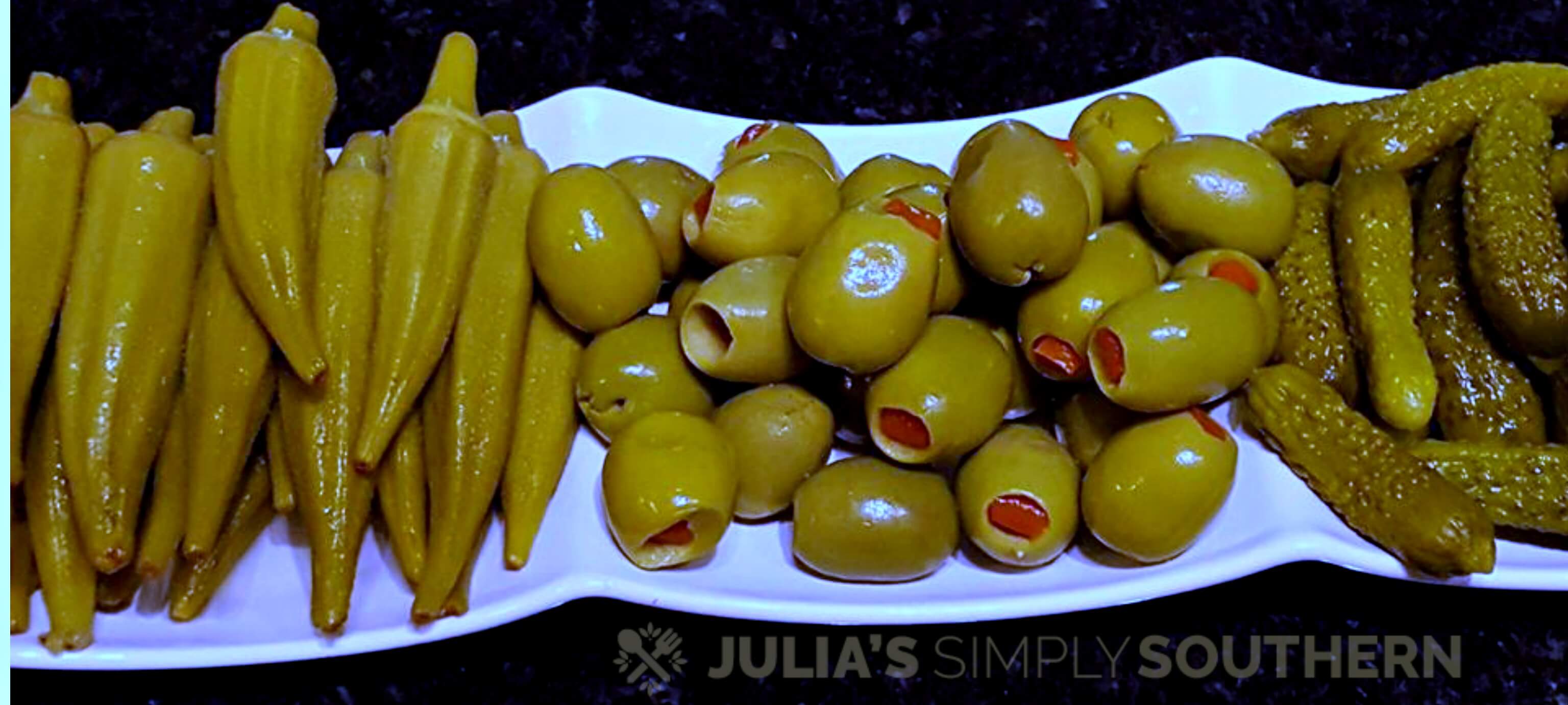 Basic Relish Tray Julias Simply Southern Classic Supper Club