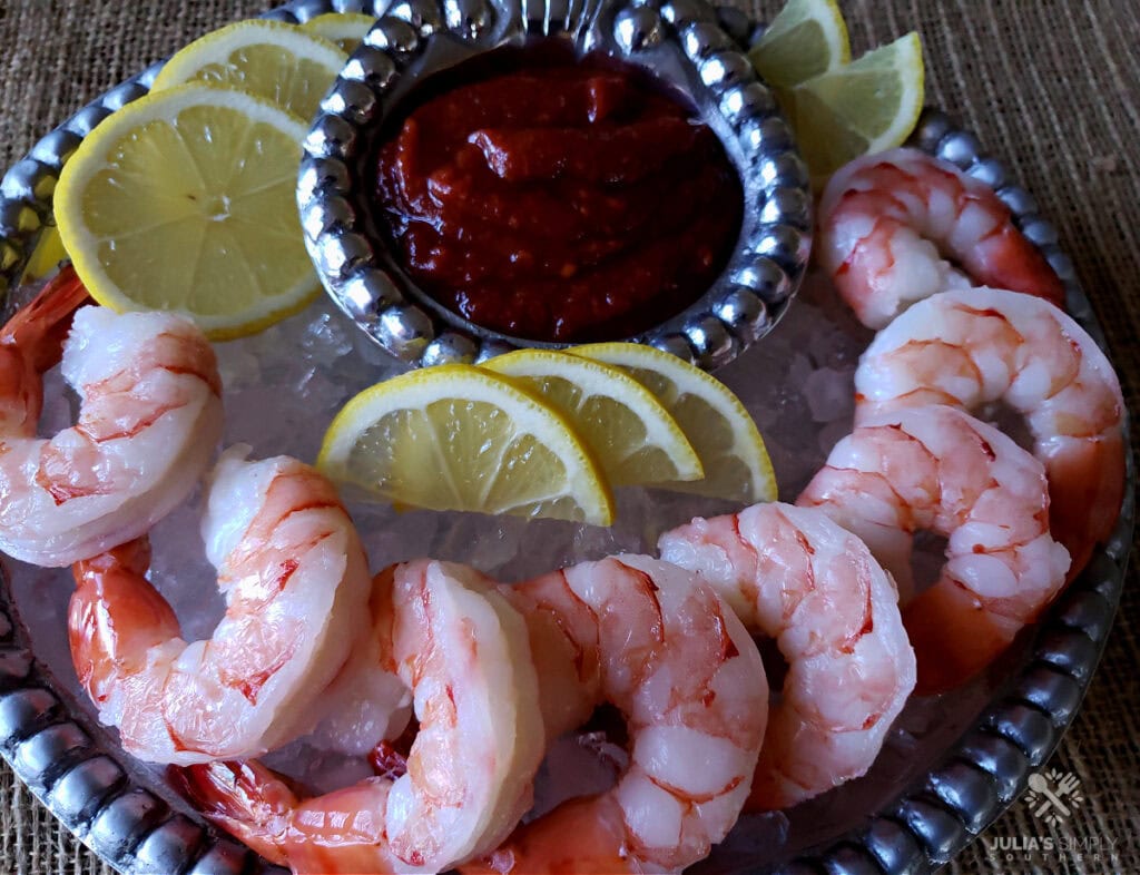 Classic Shrimp Cocktail With Homemade Seafood Sauce