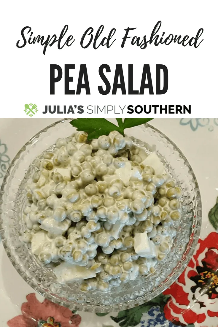 Old Fashioned Pea Salad, an easy side dish