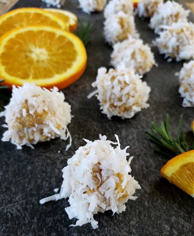 Easy Orange Balls Recipe - Snowballs - Julias Simply Southern