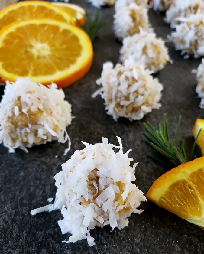 Platter of Orange Balls