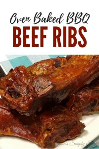 Oven Baked BBQ Beef Ribs - Julias Simply Southern