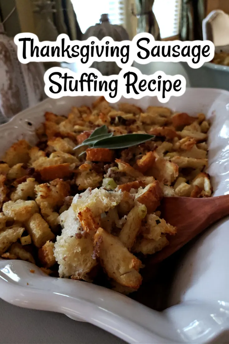 Thanksgiving Stuffing Recipe with Sausage - Julias Simply Southern