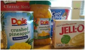Ingredients for pig pickin' cake