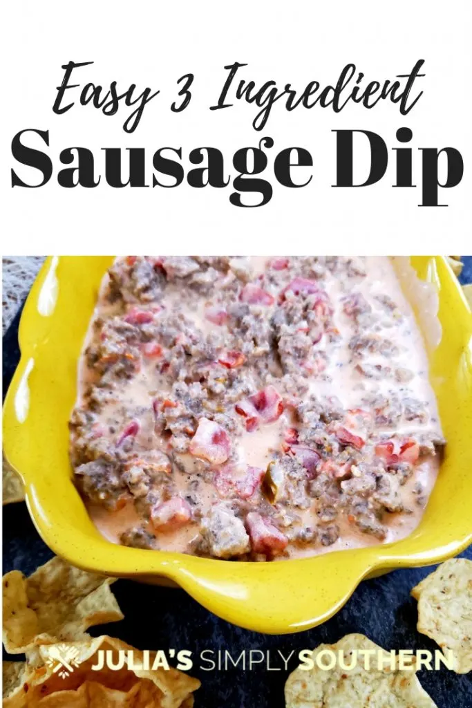 3-Ingredient Rotel Sausage Cream Cheese Dip – Unsophisticook