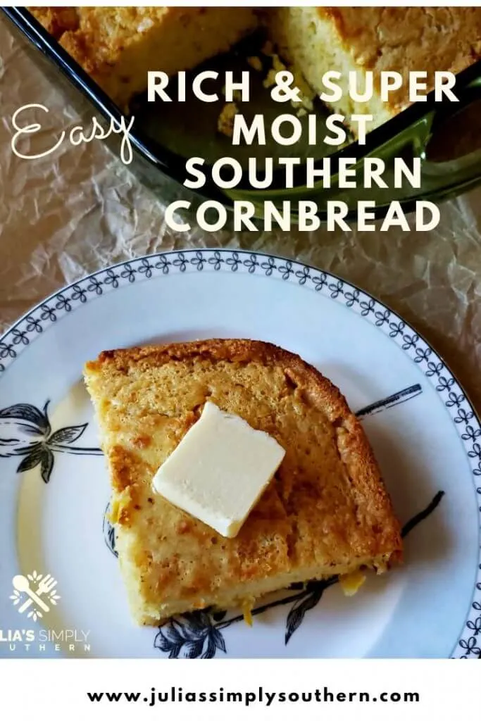 Pinterest Image for Cornbread recipe