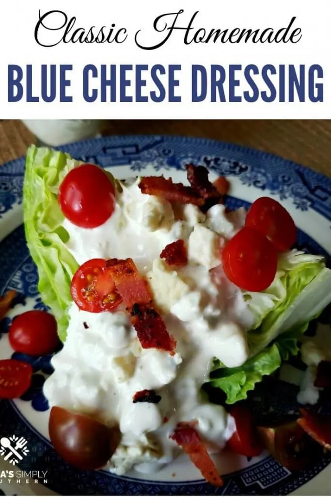 Pinterest Image for Chunky Blue Cheese Dressing Recipe