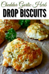 Cheddar Garlic Drop Biscuits Recipe - Julias Simply Southern