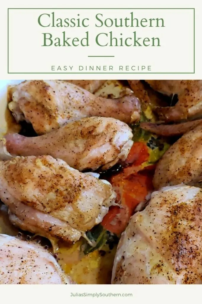 classic baked chicken - Pinterest graphic